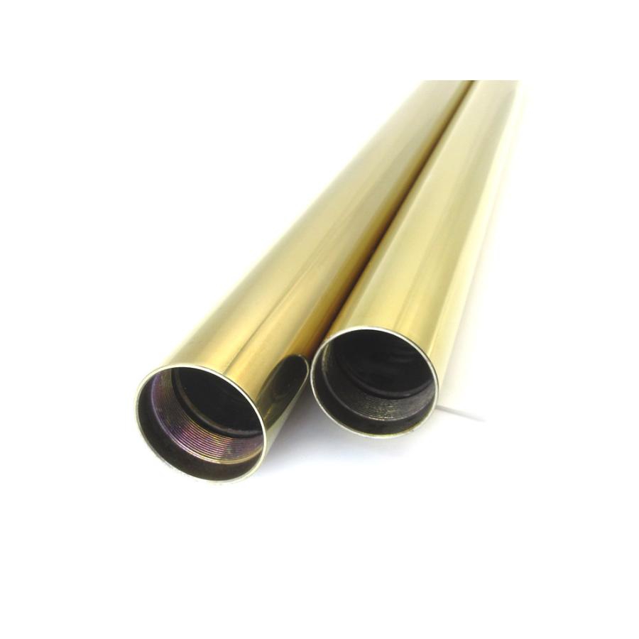 新品フロントフォーク インナーチューブ 1台分 GL ゴールドメッキ