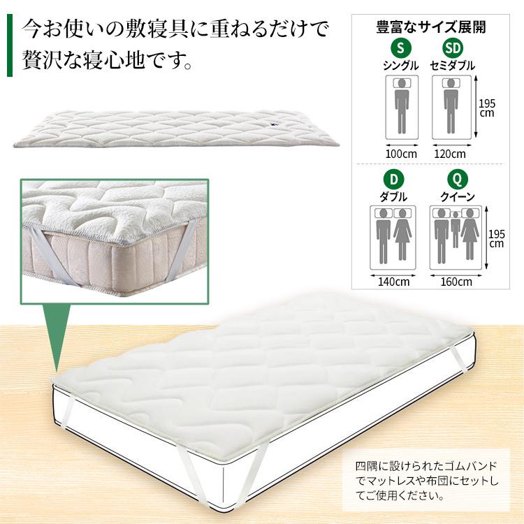 マニフレックス エルゴトッパー ダブル 正規店イタリア製 敷きパッド