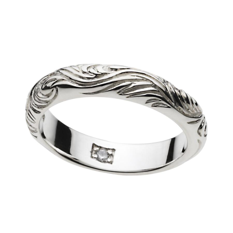 ジルコニア シルバーリング 指輪 メンズ アラベスク 唐草 シルバー925