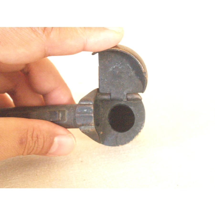 江戸 明治時代 銅製矢立21.5cm携帯用筆記用具 小型墨壺 文房具 護身