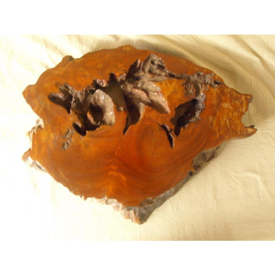 時代 欅敷板 無垢材一枚板60cm 6.4kg侘 寂 樹洞輪切 飾台 盆栽台