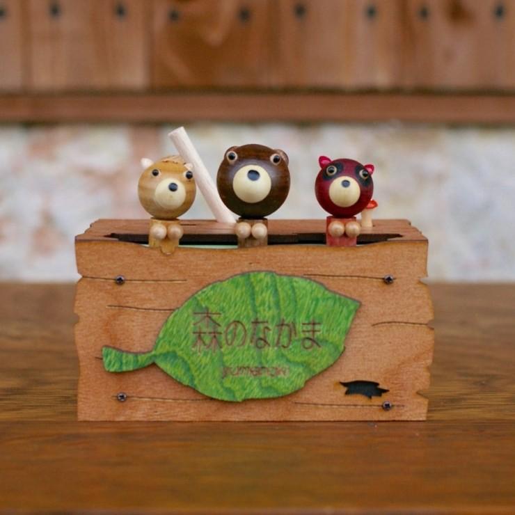 木箱アニマルズ 森のなかま ♪音の合わせて動くからくりオルゴール
