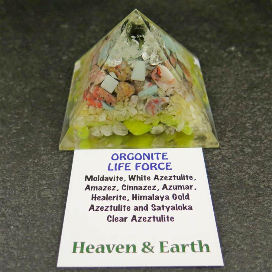 H&E社 オルゴナイト ピラミッド 【生命力】 証明書付 【榎本通商kep060