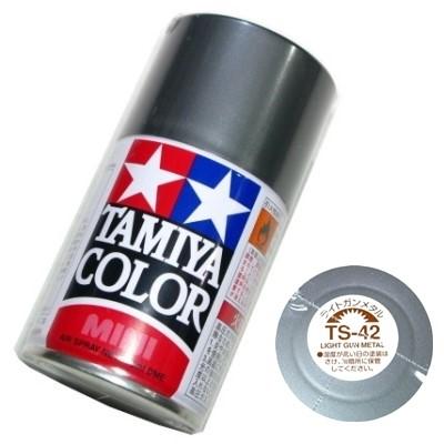 タミヤ カラー MINI スプレー塗料 (TS-42) ライトガンメタル タミヤ