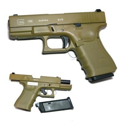 グロック19 GLOCK19 Gen.4 TAN ブローバックガスガン No.772S (18歳
