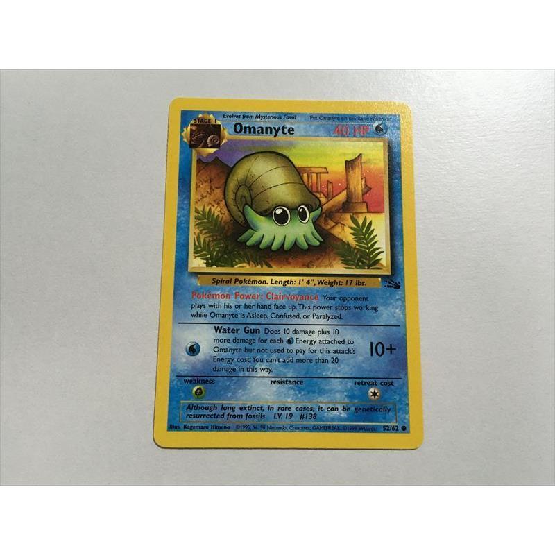 U119【ポケモン カード】 英語版 海外 Omrnyte オムナイト 52/62 旧