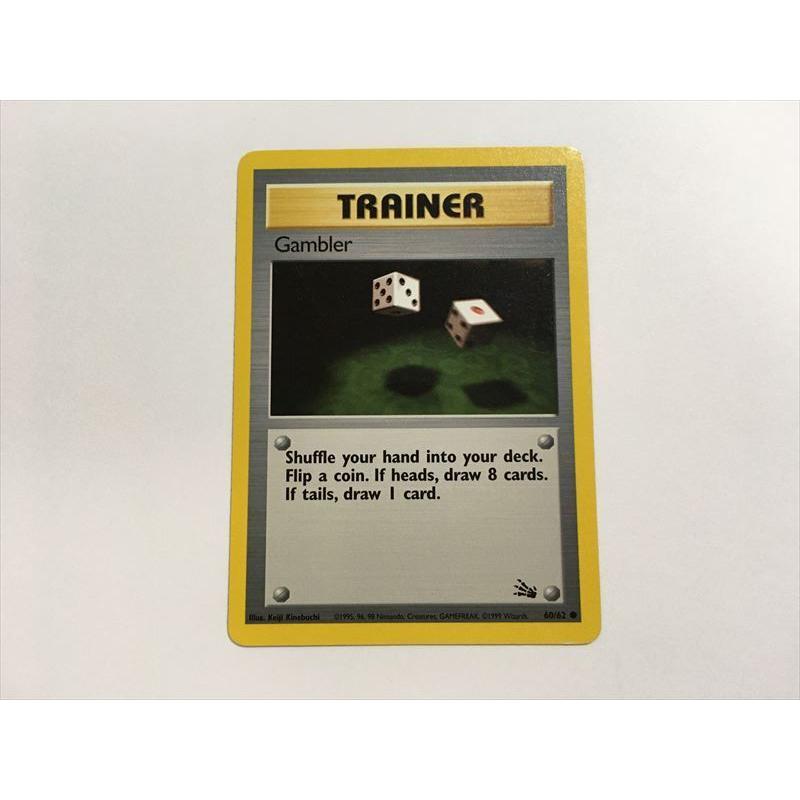 N218【ポケモン カード】 英語版 海外 Gambler ギャンブラー 60/62 旧