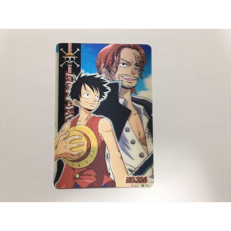a91 ワンピース カード 海賊王グミ ルフィ シャンクス NO.226 3D 立体