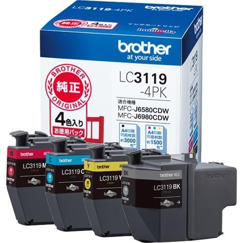 ブラザー工業 ブラザー(brother) LC3119-4PK 純正 お徳用4色パック 大