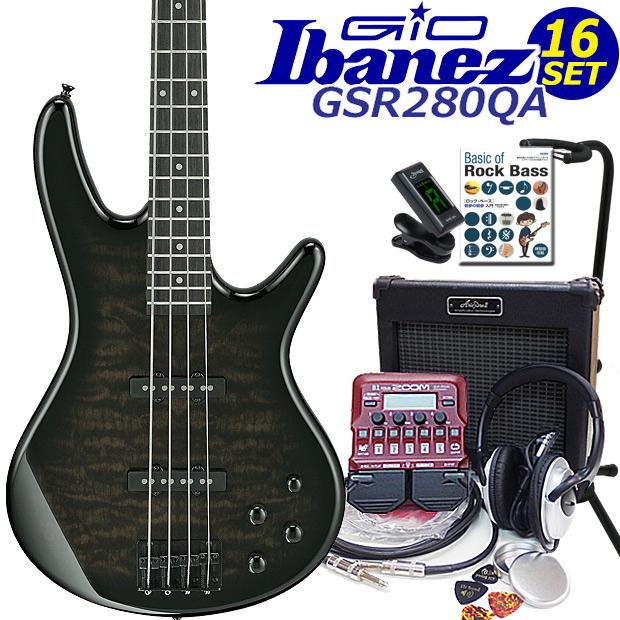 Ibanez（アイバニーズ） Gio Ibanez GSR280QA-TKS 4弦エレキベース