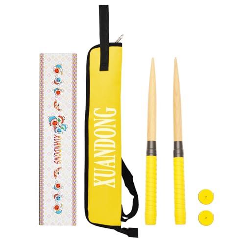 XUANDONG 適用太鼓の達人 マイバチ 太鼓バチ&収納ケースセット 木製