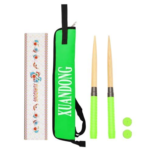 XUANDONG 適用太鼓の達人 マイバチ 太鼓バチ&収納ケースセット 木製