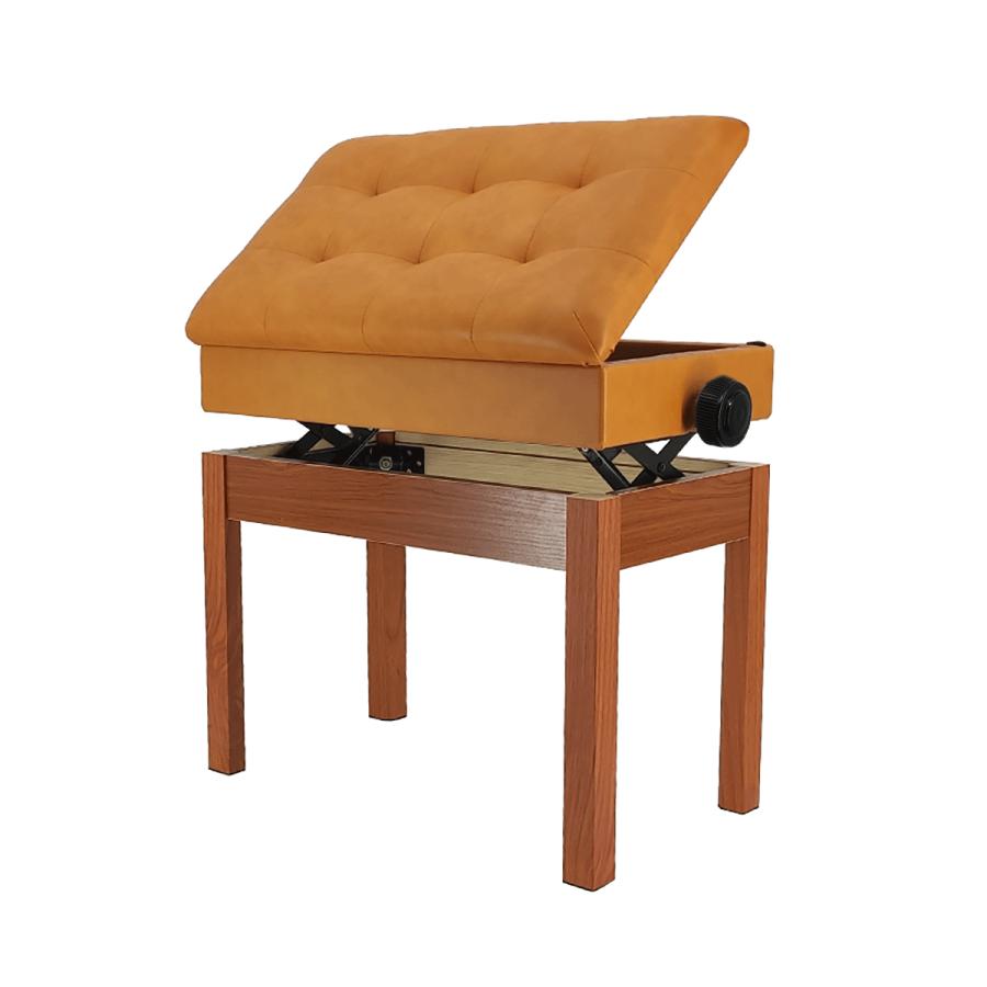 RAKU 楽譜収納付き ピアノ椅子 ピアノイス イス ベンチタイプ 高さ微