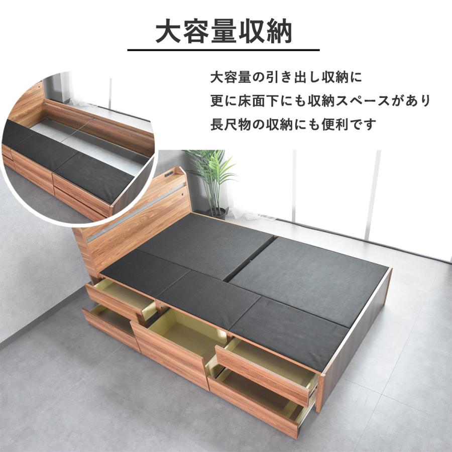 ベッド セミダブル チェストベッド 大容量 収納付き ベッドフレーム
