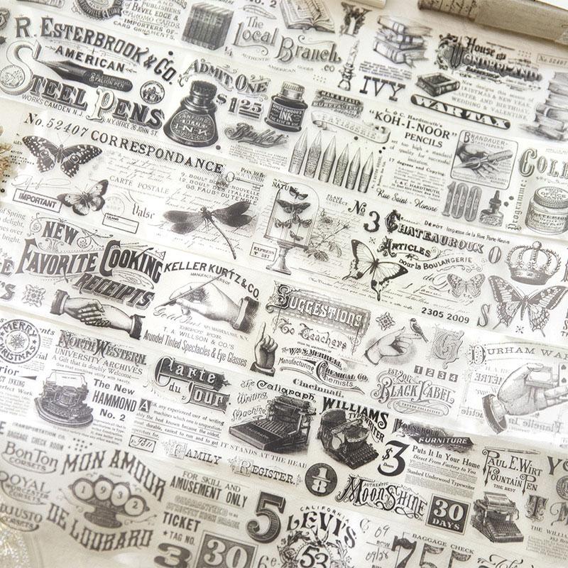 コラージュ 素材 マスキングテープ マステ シール 蝶 蝶々 ジャンク