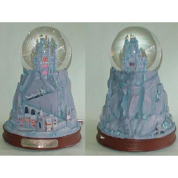 US ディズニー限定」 “シンデレラ城” ライトアップ オルゴール スノー