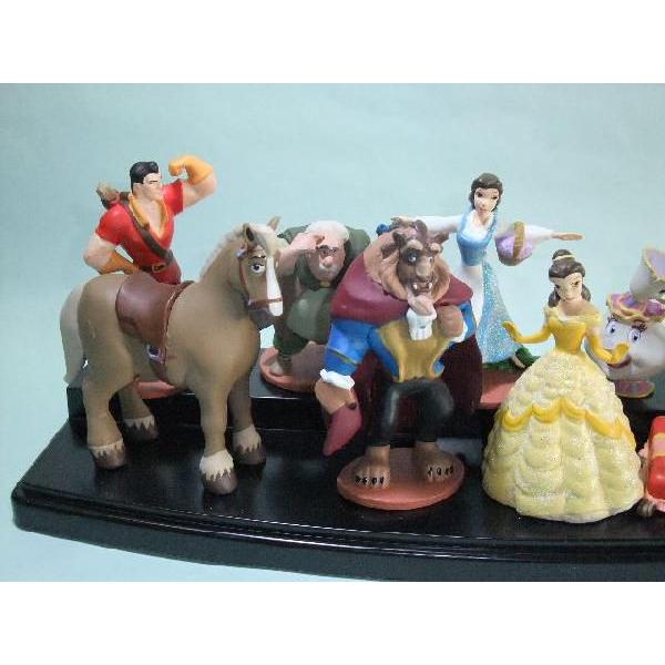 US ディズニー限定 美女と野獣 ミニ・フィギュアDXセット ディスプレイ