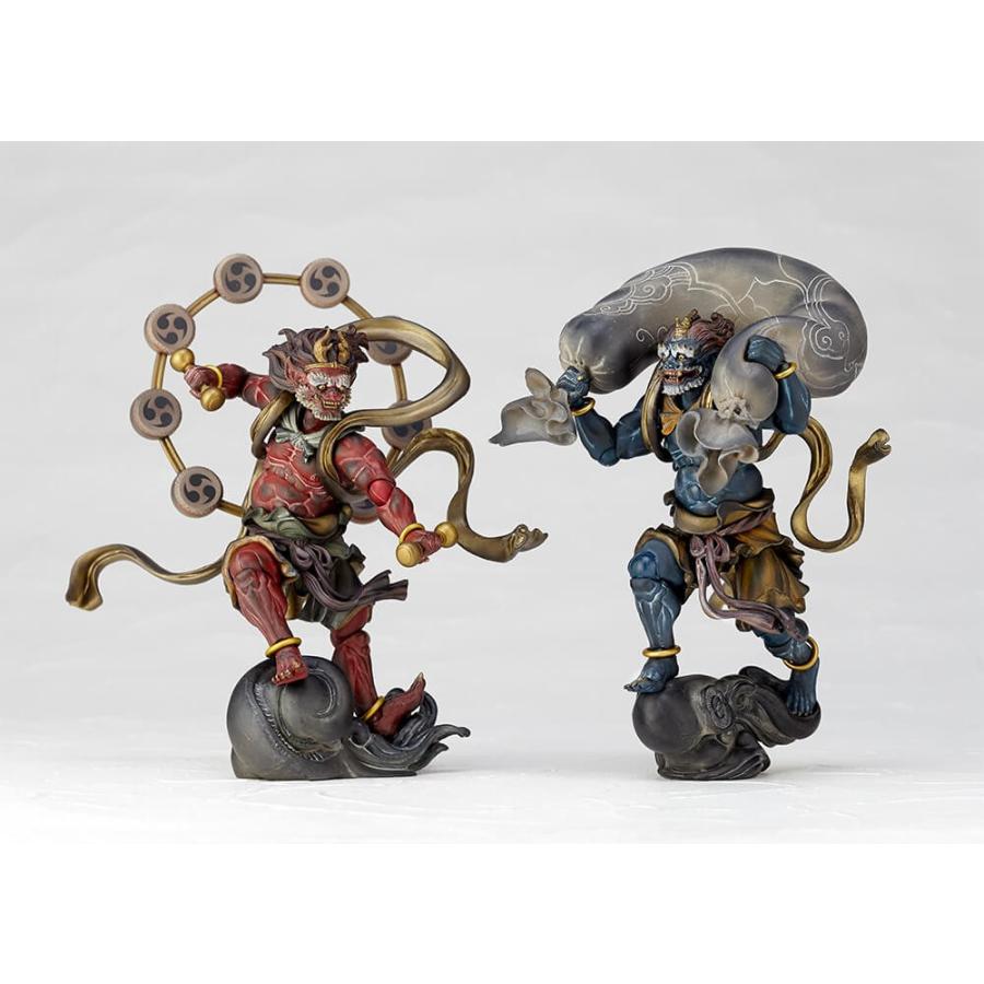 海洋堂 KT Project タケヤ式自在置物 風神(青)＆雷神(赤) 2種セット