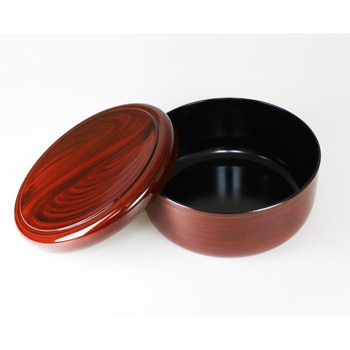 茶びつ 紀州漆器 10.5茶櫃（ちゃびつ）木目塗り 23667（茶びつ