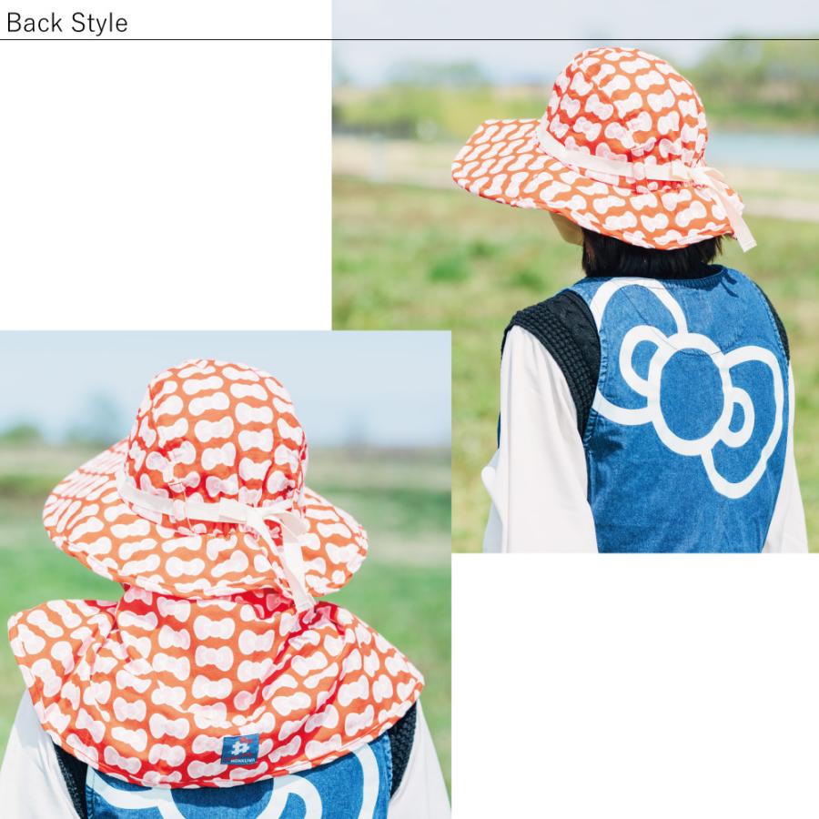 モンクワ monkuwa ハローキティ Wガーゼ ワークハット MKK21105 フード