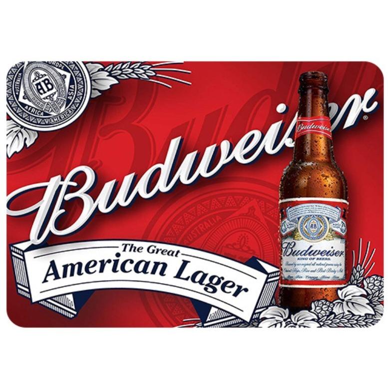バドワイザー Budweiser ビール☆アメリカ雑貨 レトロ調 ブリキ看板