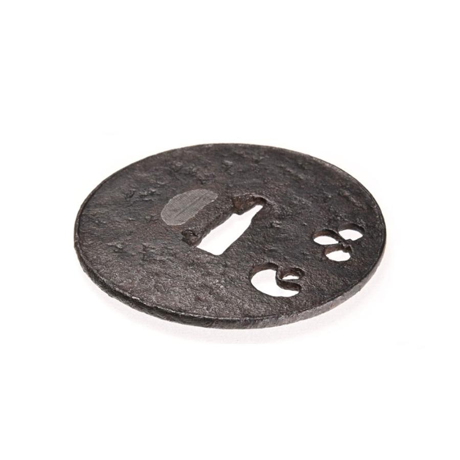 鍔・鐔 古甲冑師 梅花括猿透鍔【特別保存刀装具】刀装具 日本刀 刀剣