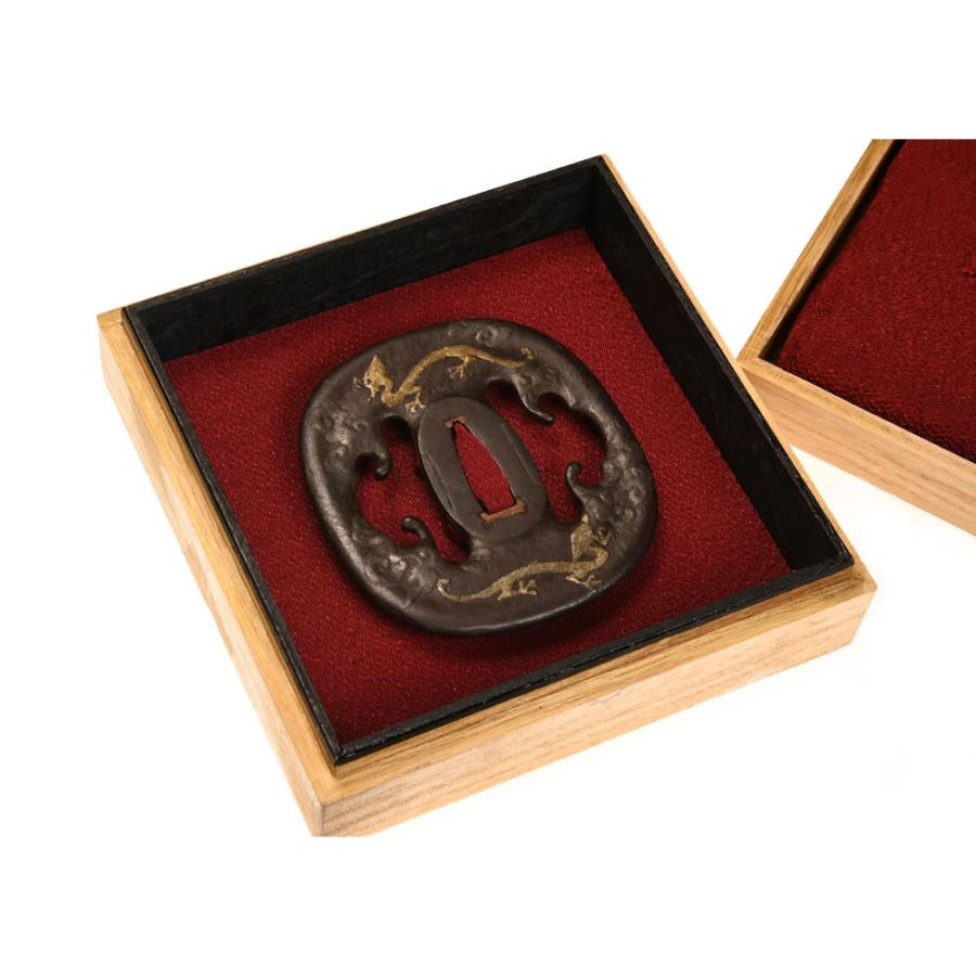 鍔・鐔 後代甚吾 雲龍図鍔/鐔【保存刀装具】刀装具 日本刀 刀剣 : 永楽