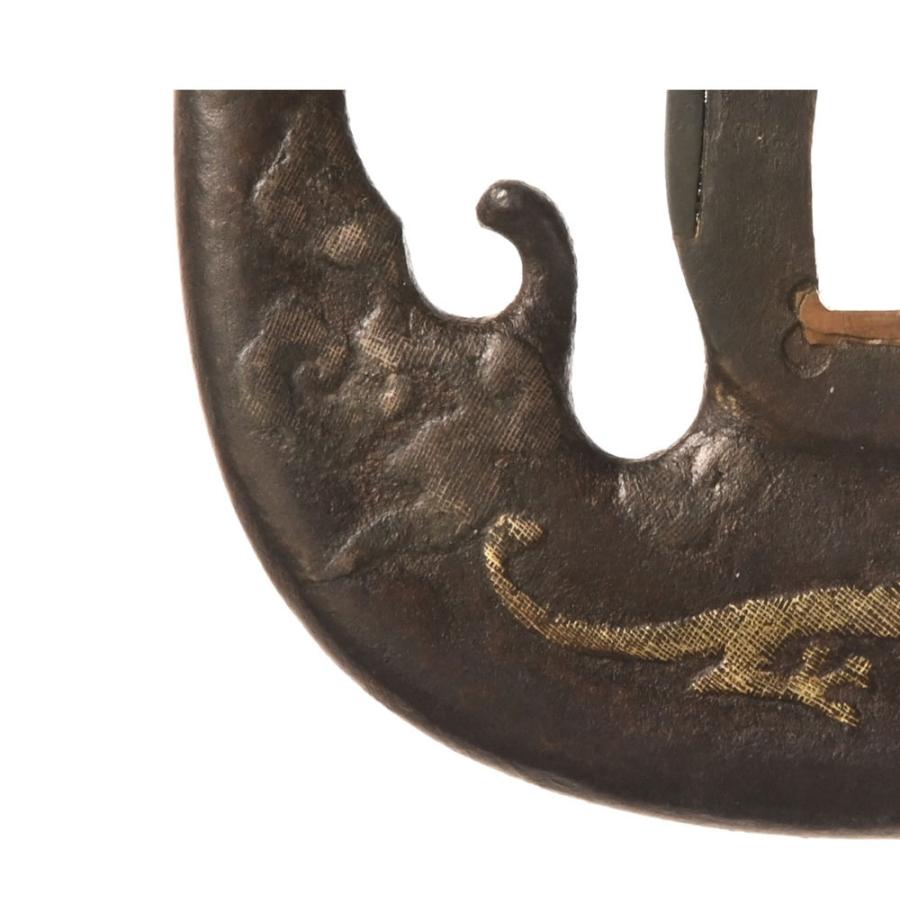 鍔・鐔 後代甚吾 雲龍図鍔/鐔【保存刀装具】刀装具 日本刀 刀剣 : 永楽