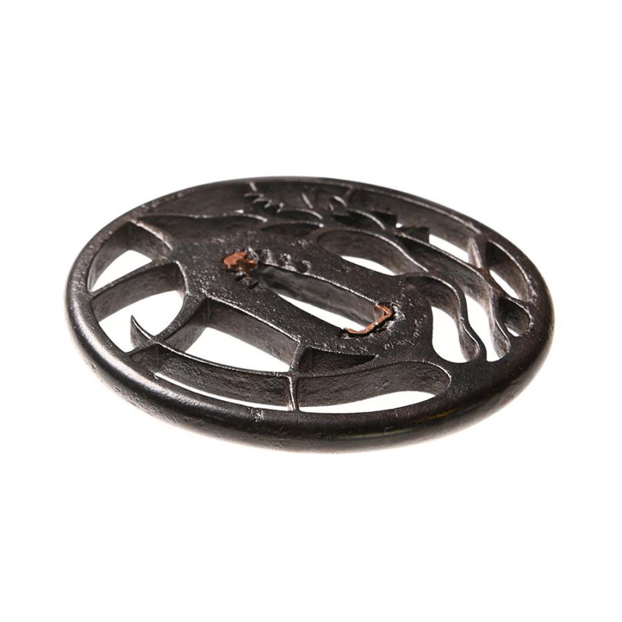 鍔・鐔 京透 沢瀉杜若透鍔 【保存刀装具】刀装具 日本刀 刀剣 : 永楽堂