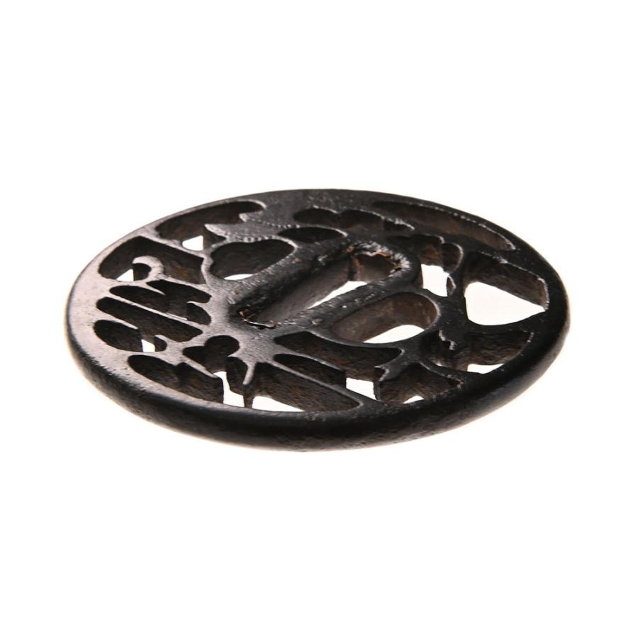 鍔・鐔 古赤坂 雲月夜景透鍔【特別保存刀装具】刀装具 日本刀 刀剣