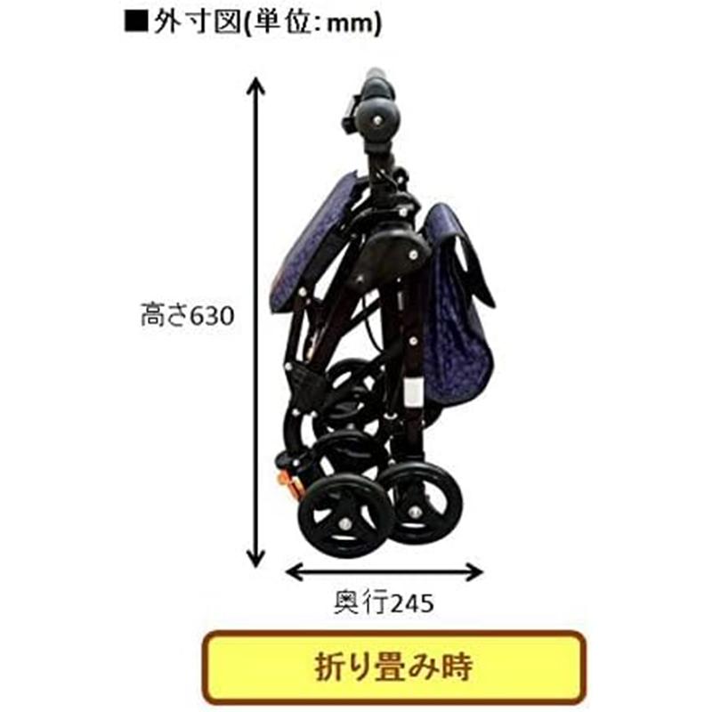 幸和製作所 シルバーカー テイコブナノン プラムパープル CPS03 手押し