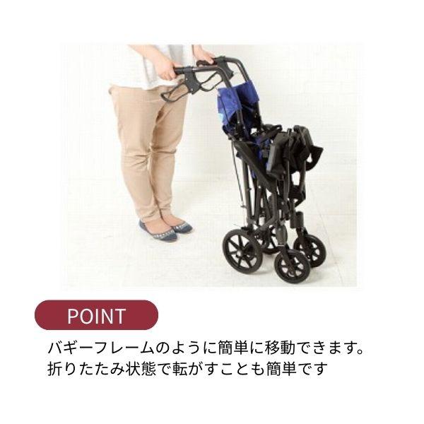 車椅子 軽量 コンパクト 携帯折り畳み軽量介助車いす ハンディライト