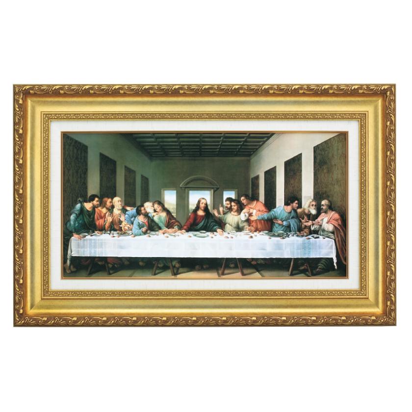 ダ・ヴィンチ 最後の晩餐 立体複製名画 美術品 レプリカ 絵画 額付き