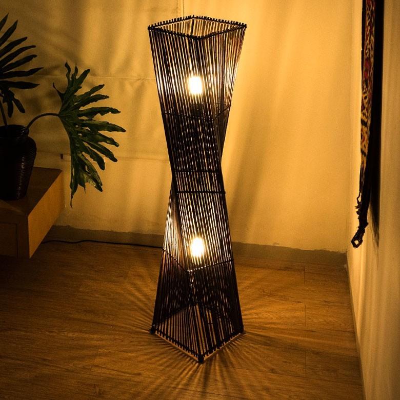 フロアライト 照明 スタンド 竹製 バンブー 高さ約120cm アジアン バリ