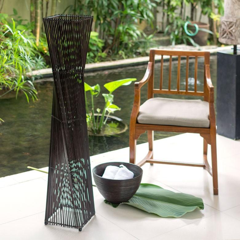 フロアライト 照明 スタンド 竹製 バンブー 高さ約120cm アジアン バリ