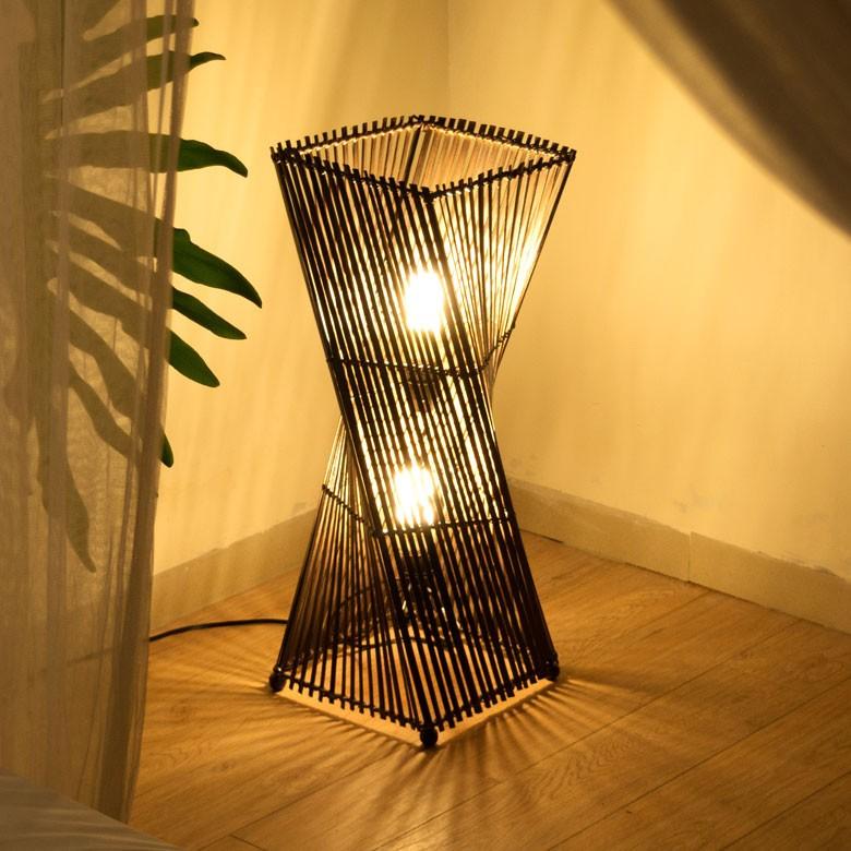 フロアライト 照明 スタンド バンブー製 竹 高さ約60cm アジアン バリ