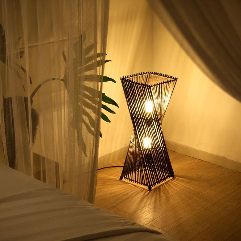フロアライト 照明 スタンド バンブー製 竹 高さ約60cm アジアン バリ