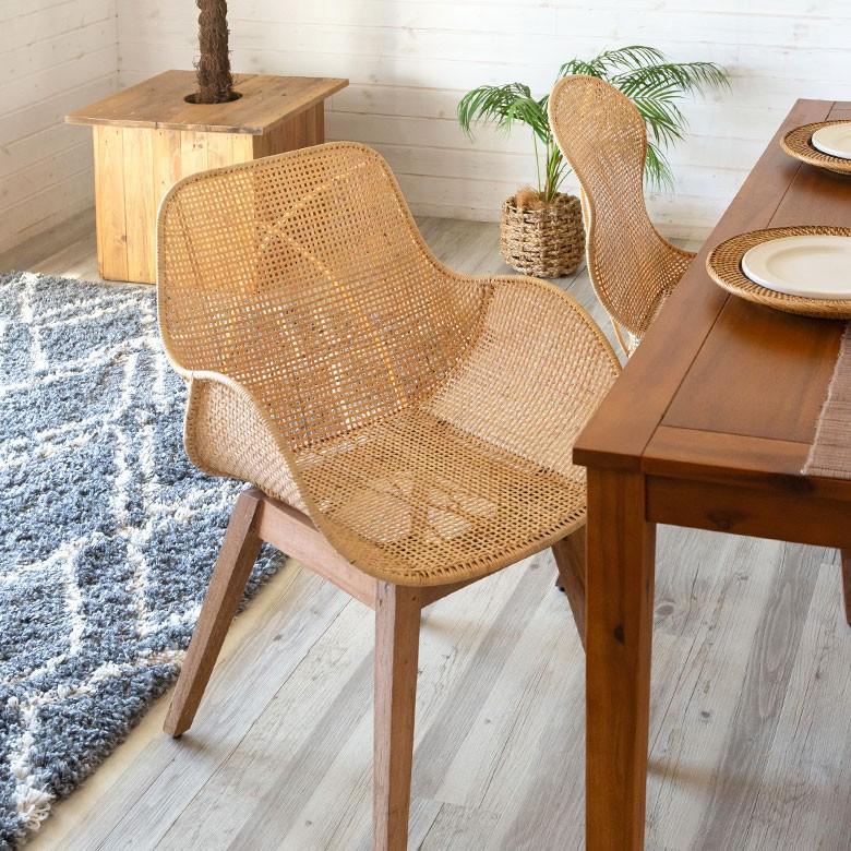 チェア ラタンチェアー ラタンチェア ダイニングチェア イス ラタン 籐