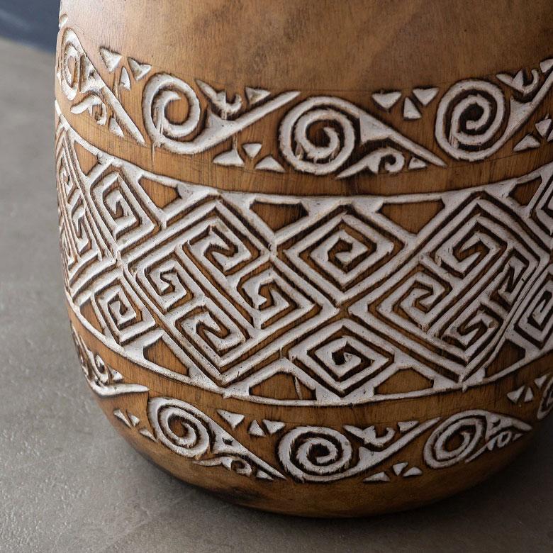 傘立て プランターカバー ポットカバー 木製 ウッド スンバ