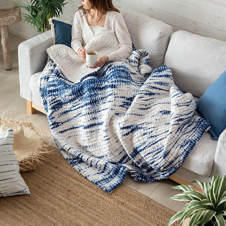 ELEMENTS マルチカバー ソファー カバー キルト ベッド こたつ