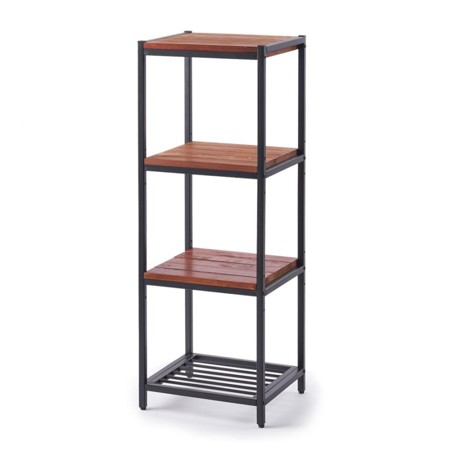 ELEMENTS シェルフ 棚 ラック 天然木製 オープンシェルフ オープン