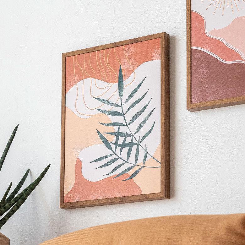 アート パネル フレーム付き ボタニカル 風景 W 30cm D 40cm 壁掛け