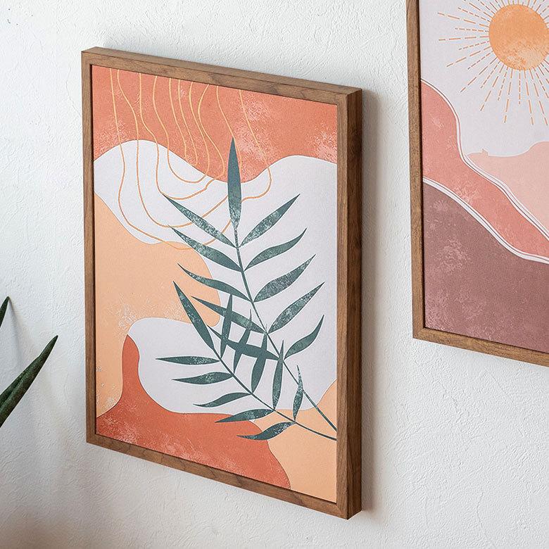 アート パネル フレーム付き ボタニカル 風景 W 30cm D 40cm 壁掛け