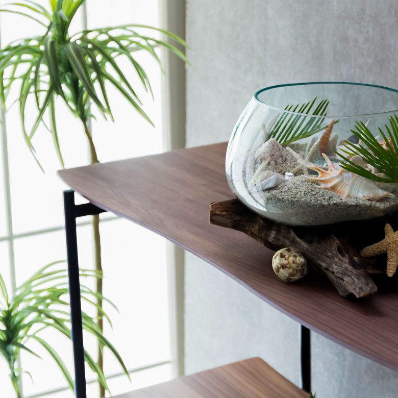 シェルフ 棚 4段 オープンシェルフ 天然木 スチール ナチュラル