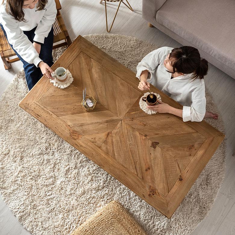 東谷 リビング テーブル センター ロー コンパクト おしゃれ 在宅