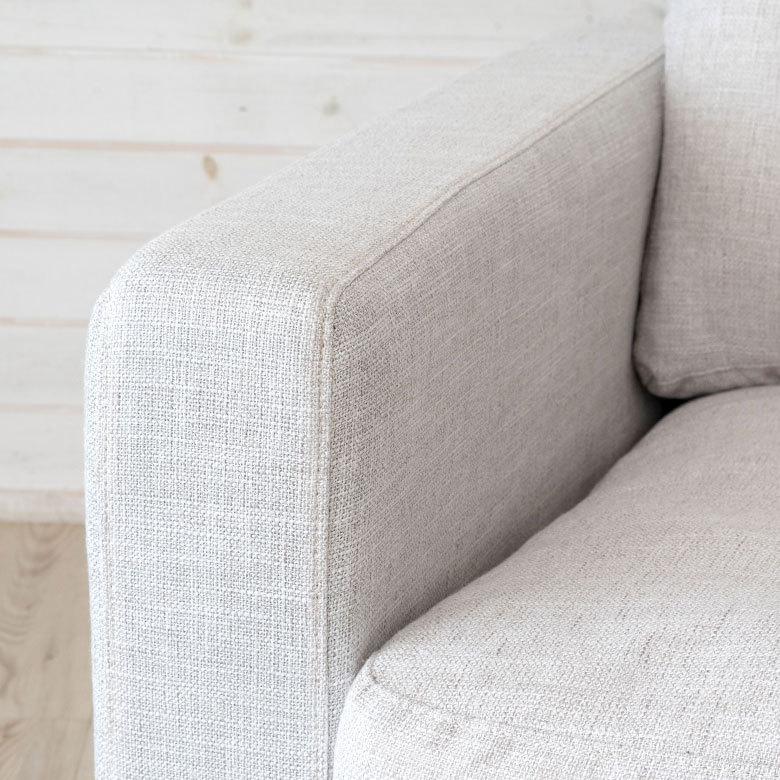 東谷 ソファ 2人掛け 2P ファブリック 約W181cm ホワイト グレー