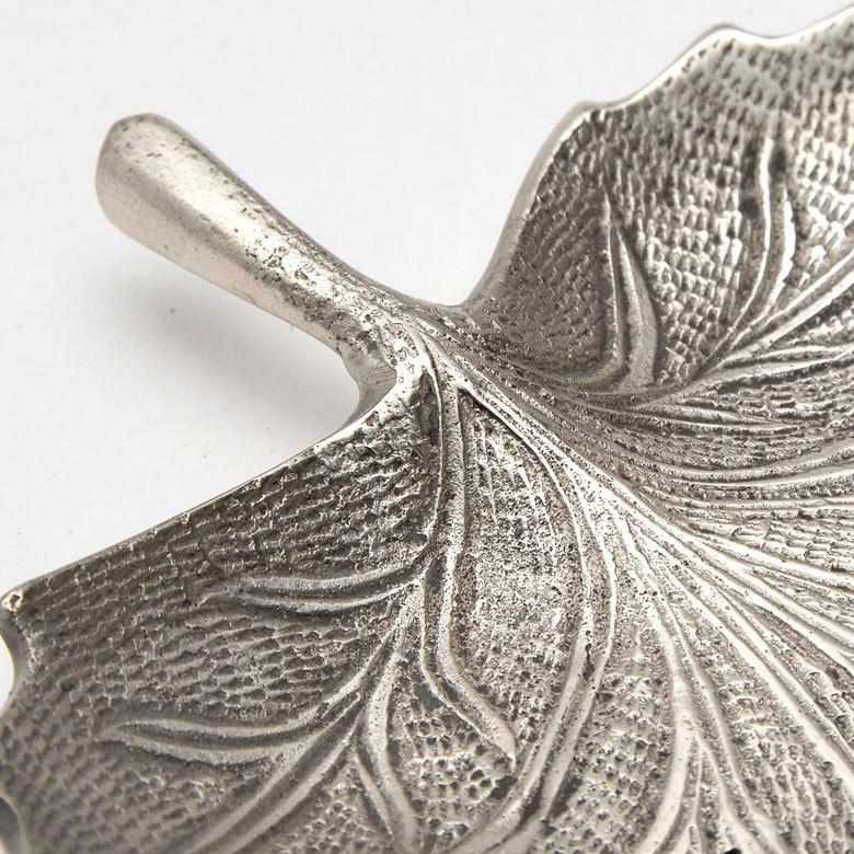 トレイ プレート ゴールド 真鍮 リーフ型 シルバー メープルリーフ