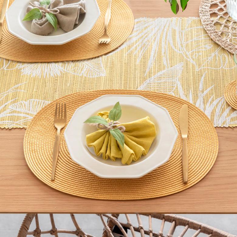 ELEMENTS ランチョンマット オーバル 4枚セット プレースマット