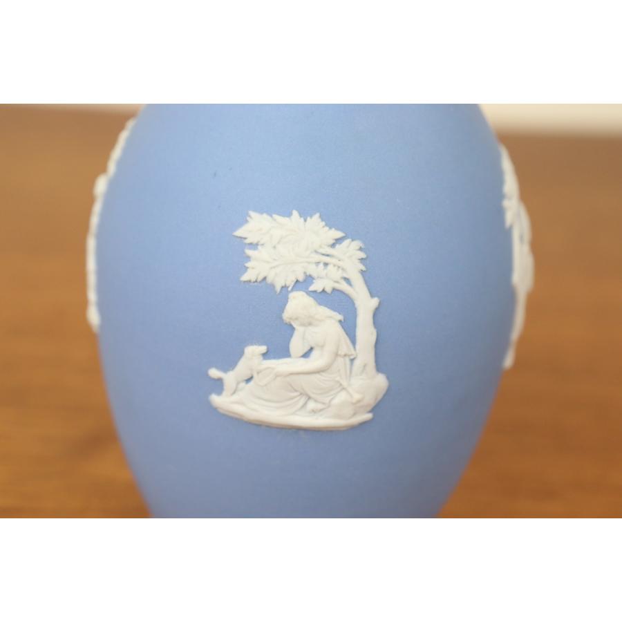 WEDGWOOD（ウェッジウッド） ジャスパー 花瓶 ペールブルー フラワー