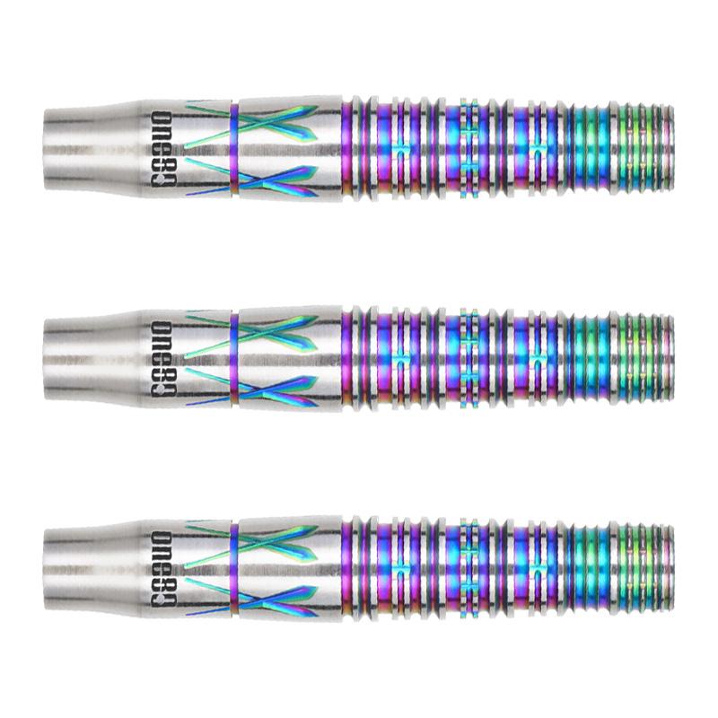 ダーツ バレル One80 ウロボロス4 19g レインボー タングステン90